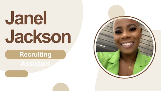 be your virtual assistant for admin specializing in recruiting services