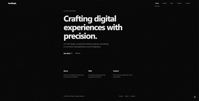 make your website from frontend to database