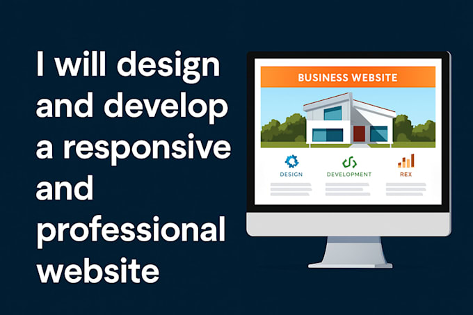 design and develop a responsive and professional website for you