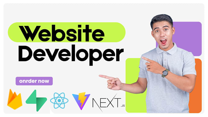 build custom website as a full stack developer, website development