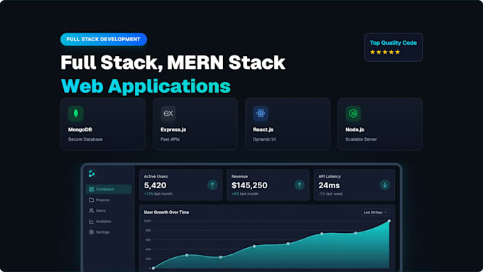 build full stack, mern stack web applications, websites