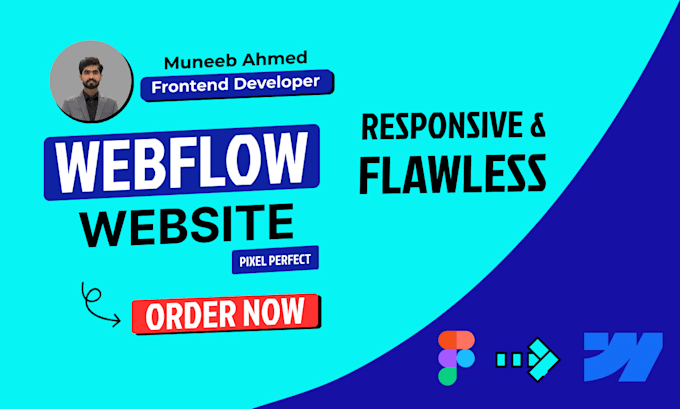 build a responsive webflow website with cms and SEO optimization