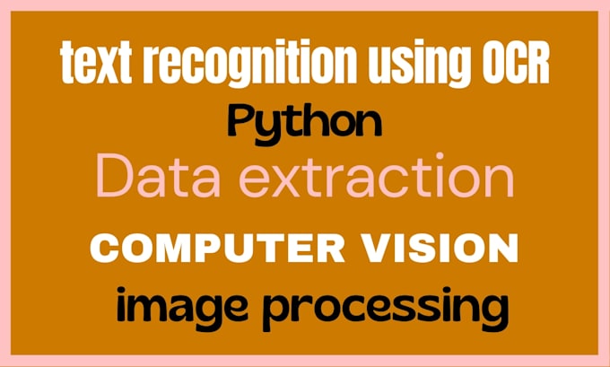 extract or scrape text from images using python