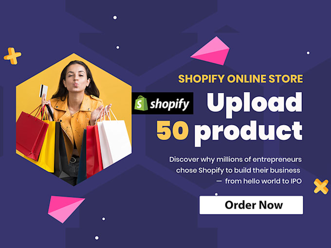 get 50 products upload on your shopify online store