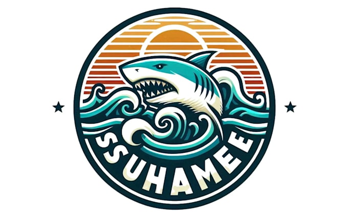 design modern awesome shark logo