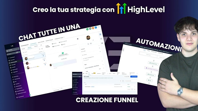 create a funnel and automations on gohighlevel
