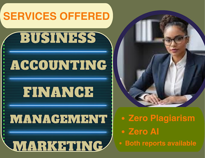 do accounting, finance, case studies and excel report