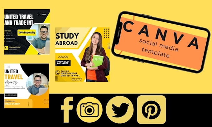 make social media template and poster