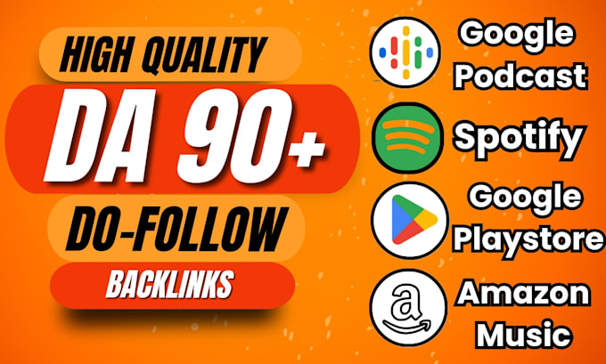 create high quality do follow playstote and podcast backlinks