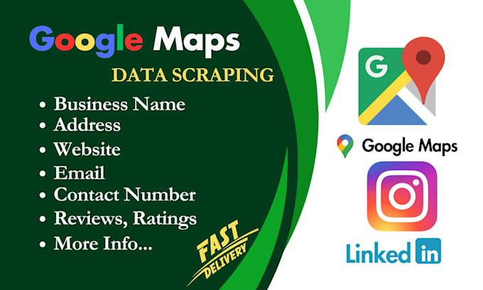 do google map scraping, b2b leads generation, web scraper