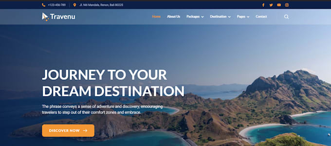 design travel website, wordpress travel website with booking system