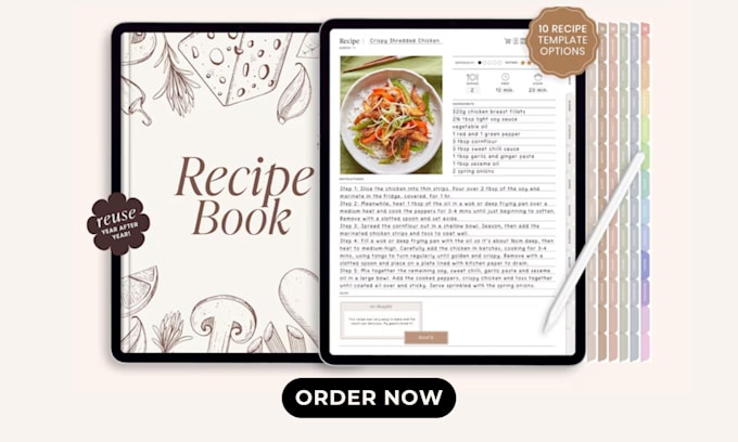 create vegan recipe book with meal prep nutrition tips in canva
