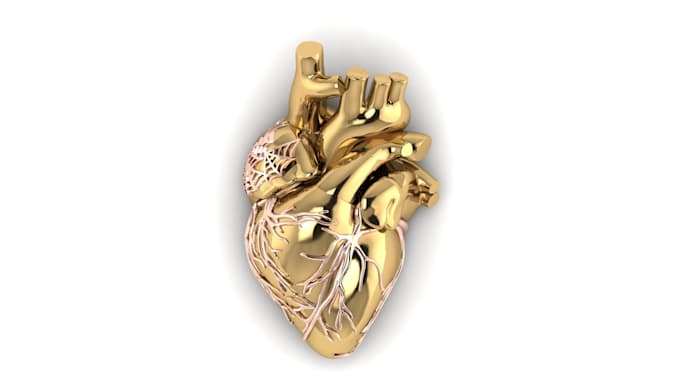 make modern 3d cad jewelry design and render it