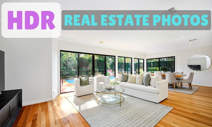 do professional real estate photo editing hdr blending
