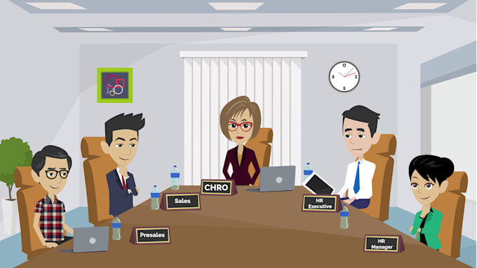 create animated explainer and elearning video course creation or training video