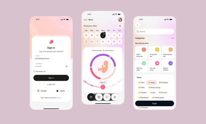 develop ai pregnancy monitoring app, pregnancy tracking app, healthcare app