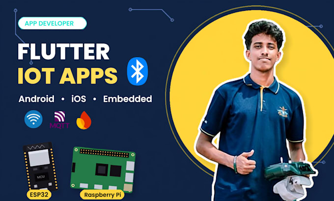 build flutter iot apps for esp32 raspberry pi with ble