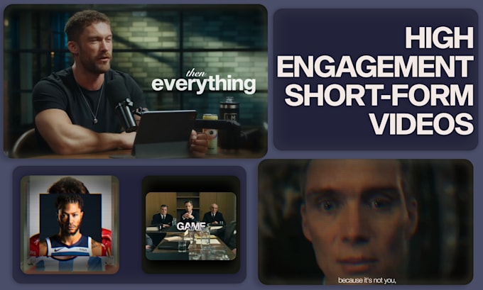edit high engagement short form videos