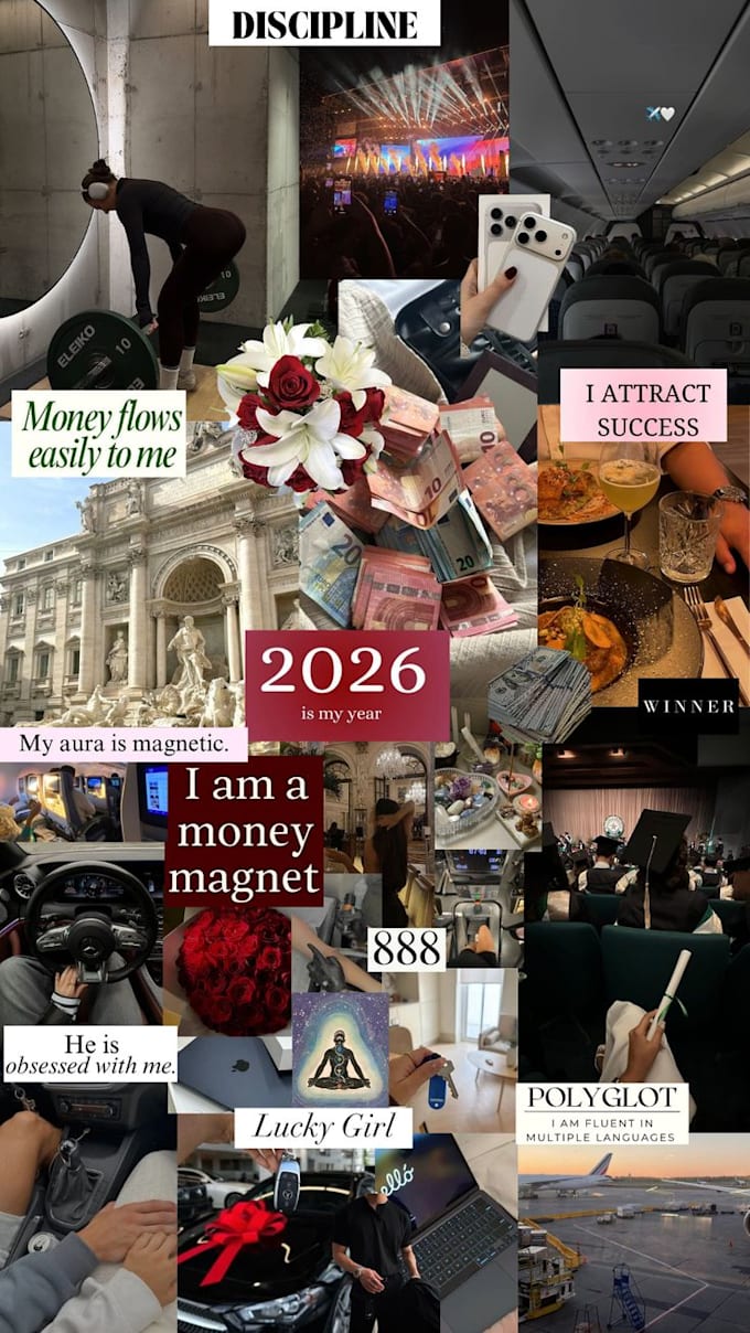 make an aesthetic vision board based on your goals