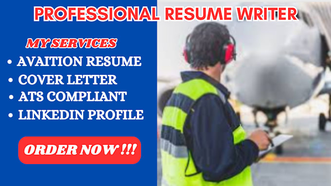 craft aviation resume, cover letter, linkedin profile