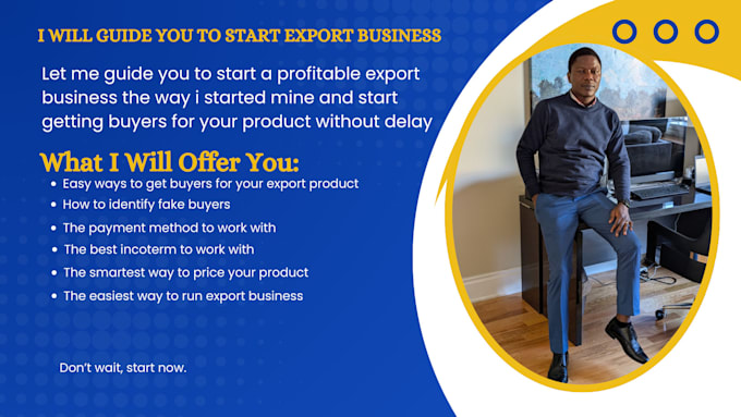 develop a profitable export business for you