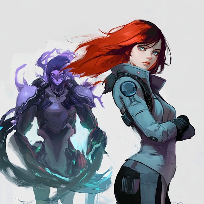 make unique character illustration concept art