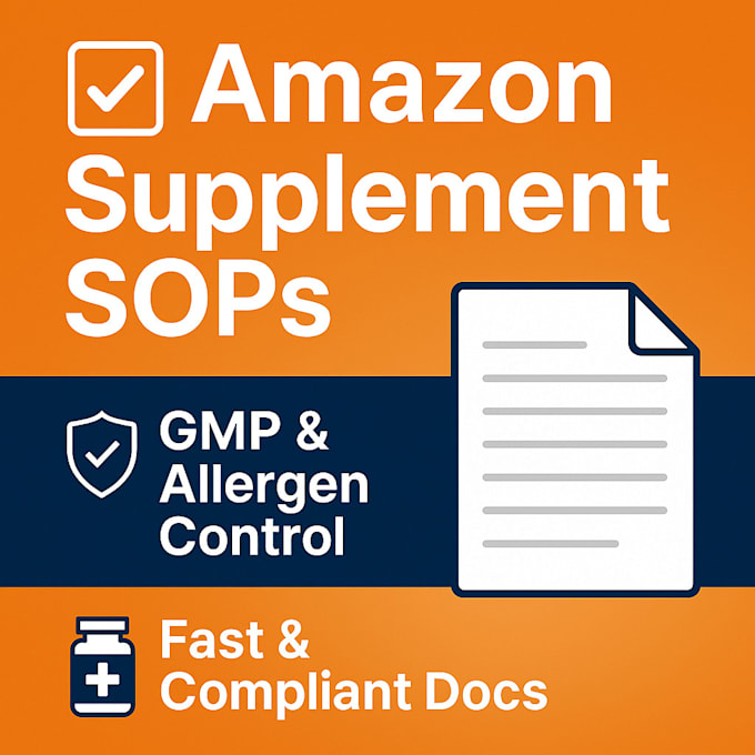create allergen control or amazon compliance sops