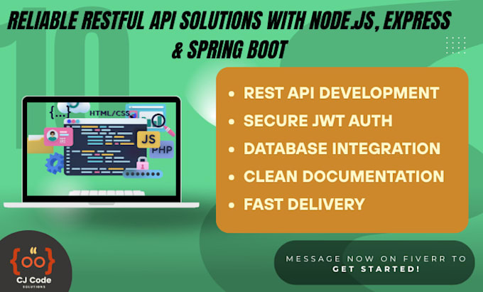 develop restful apis using nodejs express or spring boot