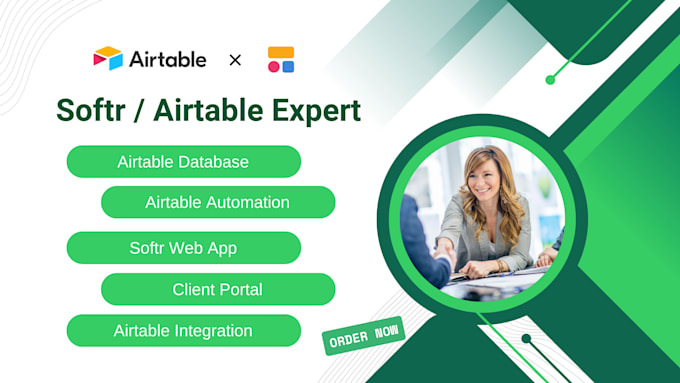 build softr client portal,airtable database, adalo,glide