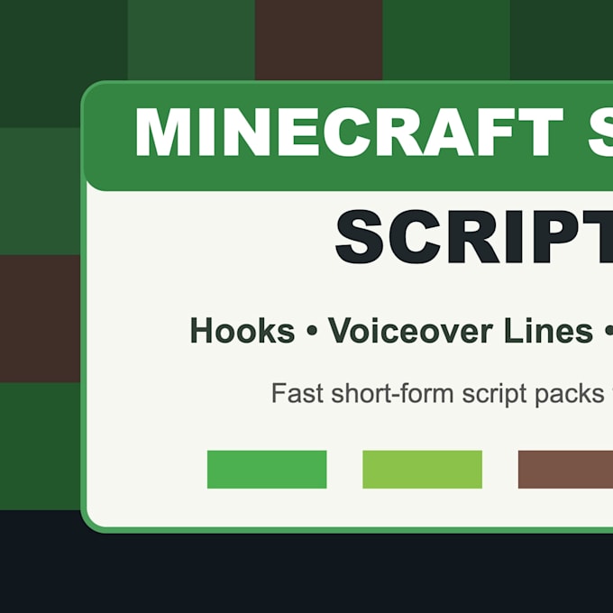 write minecraft youtube shorts scripts