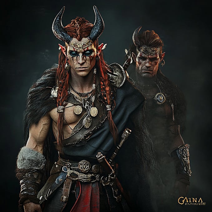 make fantasy rpg and game characters for you