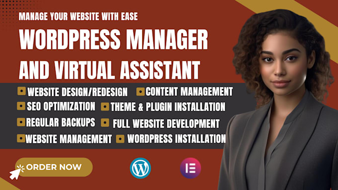 be your wordpress manager and virtual assistant do wordpress website maintenance