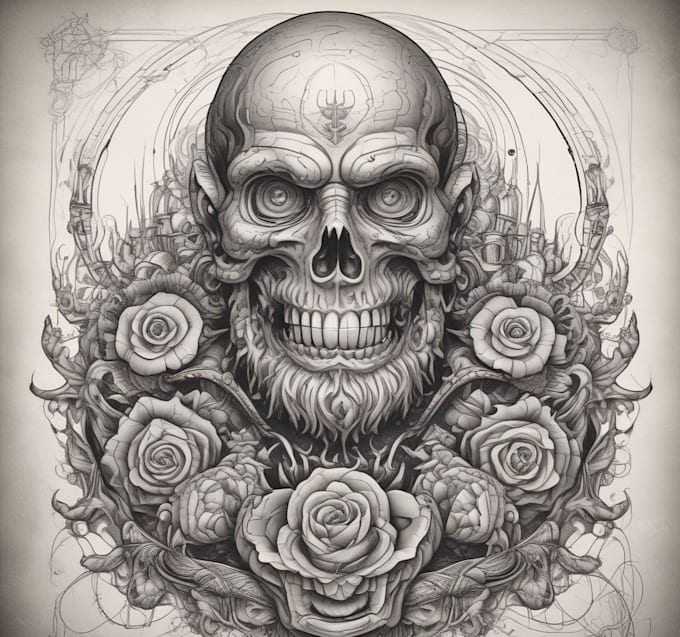 create a beautiful flower tattoo design for you