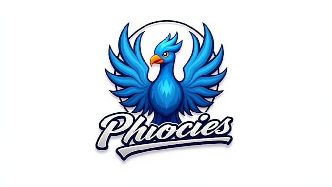 do blue phoenix esport mascot logo design