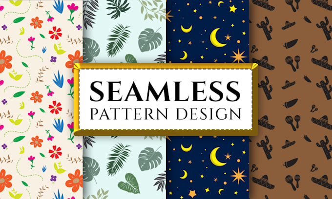 create seamless pattern design vector repeat pattern