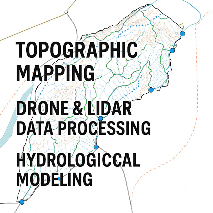 process drone, lidar, sar data for topographic and hydrological mapping