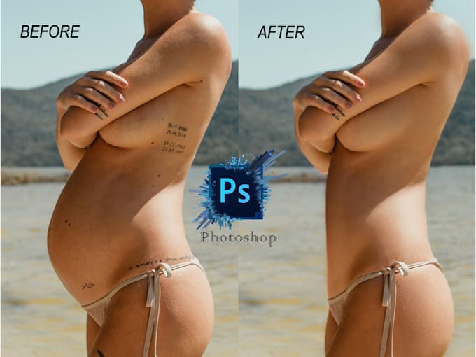 do body slimming, reshaping and photo retouching in photoshop