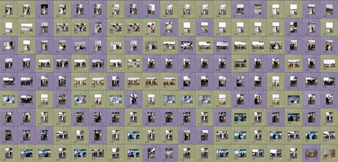 culling and editing wedding images
