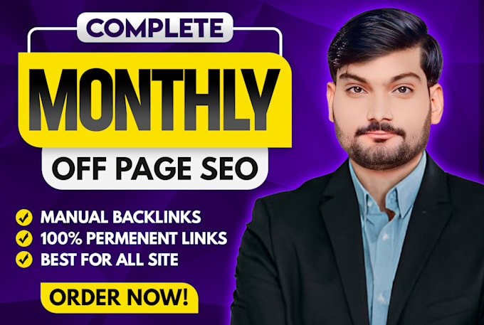 do monthly off page SEO service with white hat backlinks strategy
