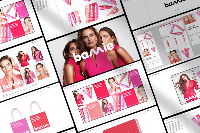 create an astonishing cosmetic brand identity and guidelines