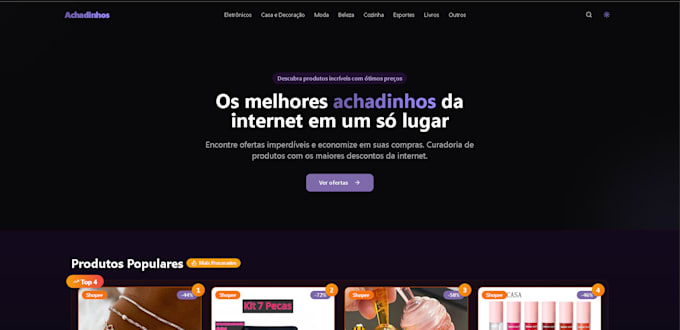 gestao de produtos e ofertas para ecommerce
