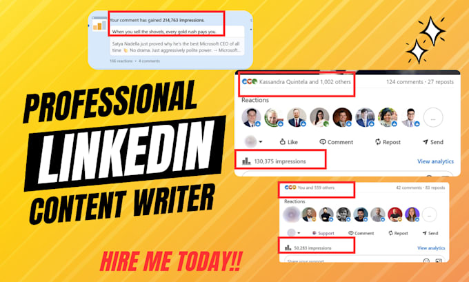 write viral linkedin posts and company pages that get 2m impressions