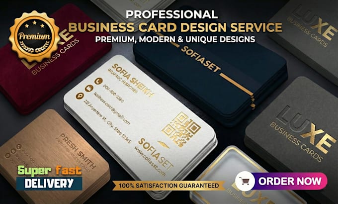 design modern business cards, resumes, and social media visuals