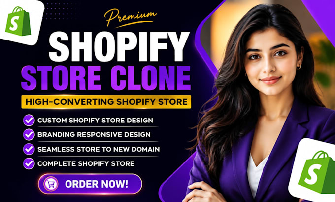 build, design, redesign, clone shopify website or dropshipping shopify store