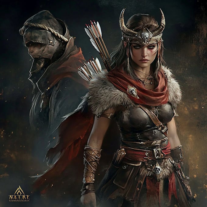 create character illustrations for your fantasy card game