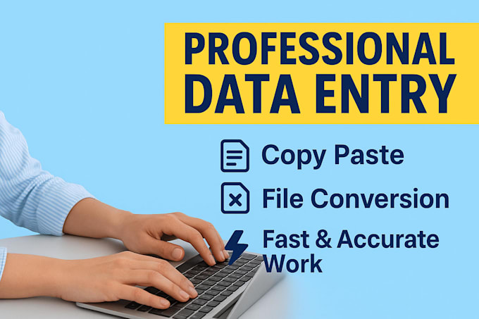 do accurate data entry and file conversion