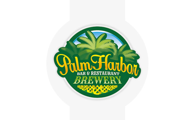 design palm harbor brewery logo