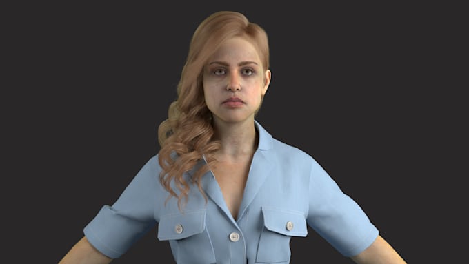 create 3d model character and avatar for animation and games