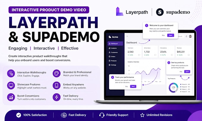 do interactive product demo video on layerpath product tours on supademo video