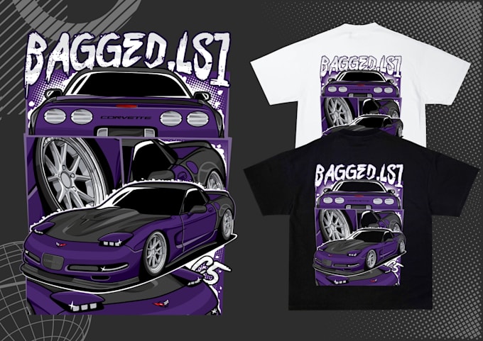 cool custom clothing design of your car for t shirt etc